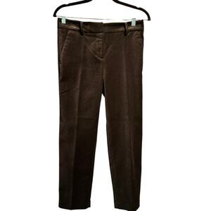 NWT Loft Size 0P Riviera Slim Velour Black Pants Event Holiday Office Work